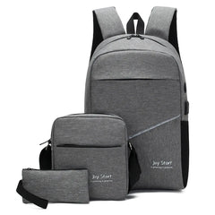 3pcs Men Women Backpacks Travel Bags Casual Nylon Shoulder School Backpacks