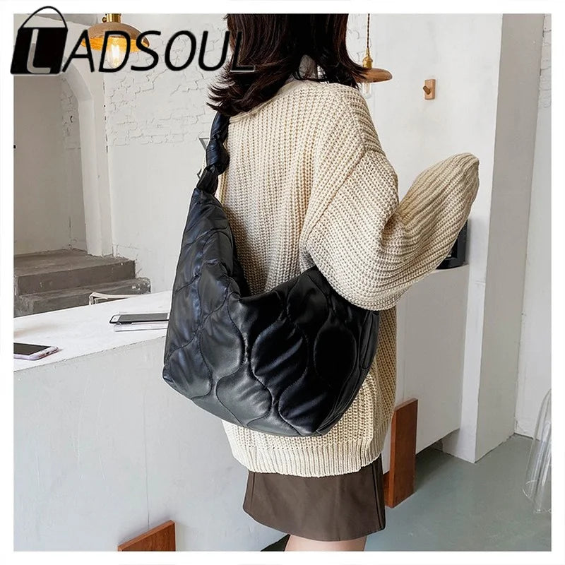 LADSOUL Diagonalcross Bag Plus Cotton Handbag