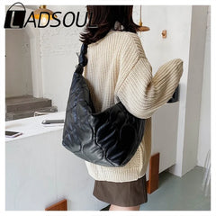 LADSOUL Diagonalcross Bag Plus Cotton Handbag