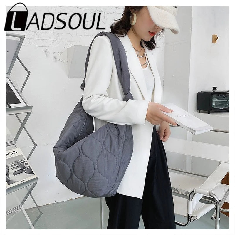LADSOUL Diagonalcross Bag Plus Cotton Handbag