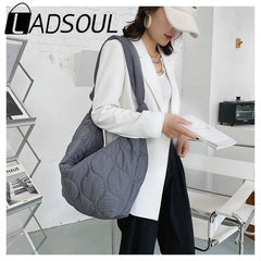 LADSOUL Diagonalcross Bag Plus Cotton Handbag
