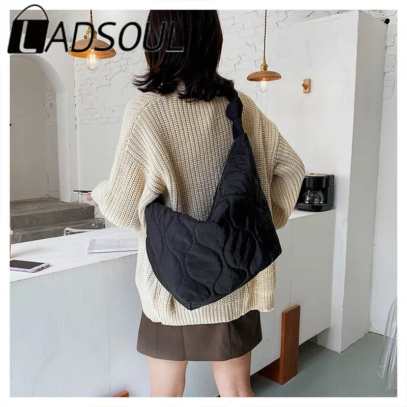 LADSOUL Diagonalcross Bag Plus Cotton Handbag