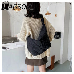 LADSOUL Diagonalcross Bag Plus Cotton Handbag