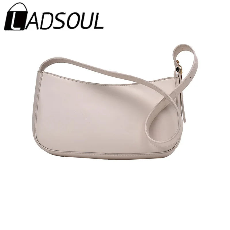 LADSOUL Small PU Leather Shoulder Bag For Women Handbags Purses Female Totes