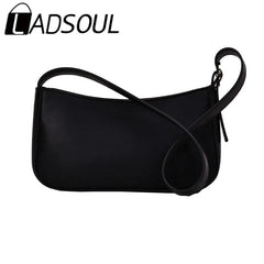 LADSOUL Small PU Leather Shoulder Bag For Women Handbags Purses Female Totes
