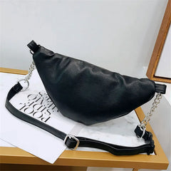 Women Chain Fanny Pack Female Waist Bag Belt Bag