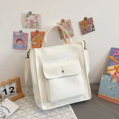 LADSOUL Casual Tote Bag For Women Shoulder Handbag Canvas Cross