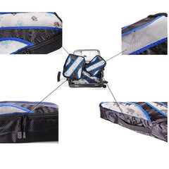 5PCS/Set Portable Oxford Cloth Mesh Luggage Organizer Packing Cube