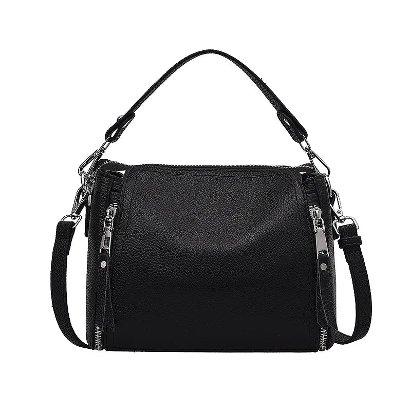 LADSOUL Cowhide Handbag Shoulder Bag for Women Messenger Bags