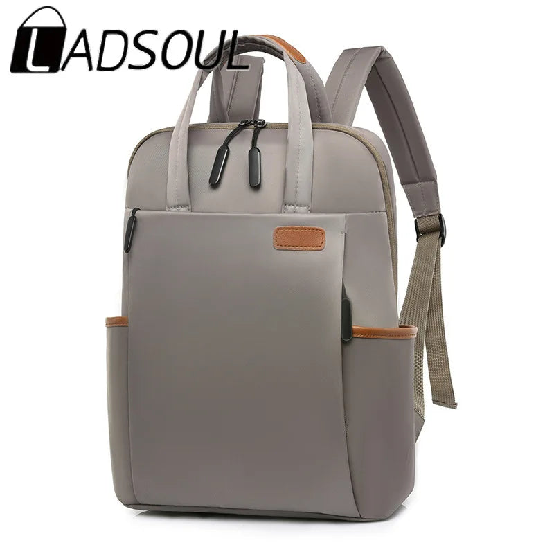 LADSOUL Waterproof Women Business Backpack Oxford Student School Backpacks