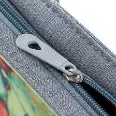 Canvas Flower Printing Large Capacity Shoulder Bag