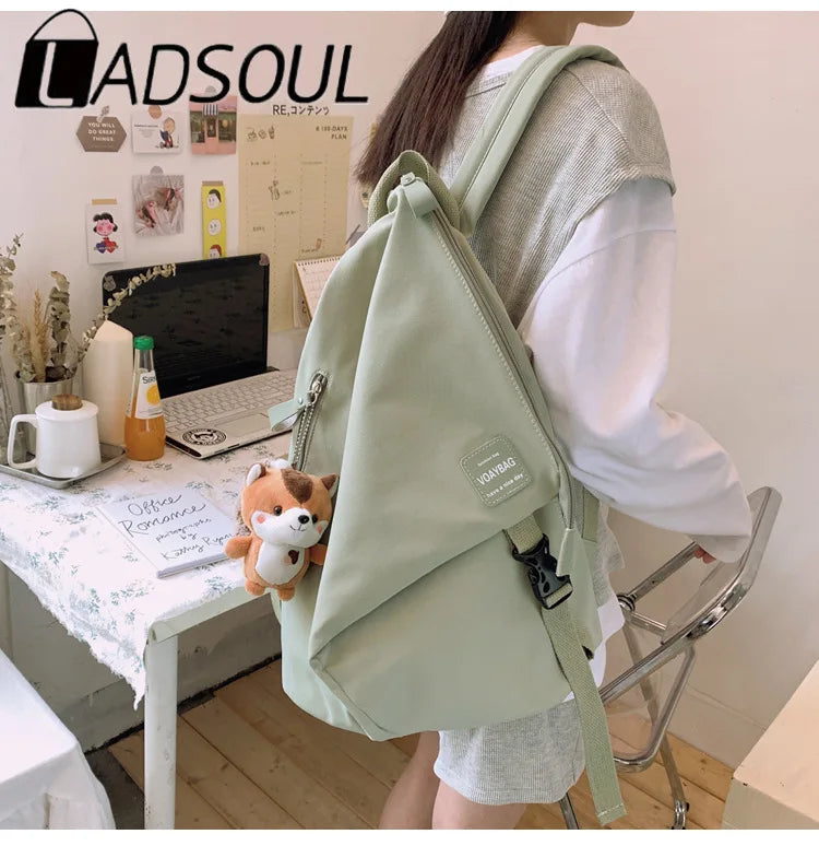 LADSOUL Vintage Harajuku High School Backpack