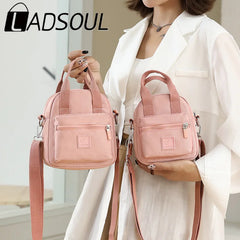 LADSOUL Women's Leisure Waterproof Nylon Handbag Messenger Bag