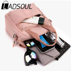 LADSOUL Women's Leisure Waterproof Nylon Handbag Messenger Bag