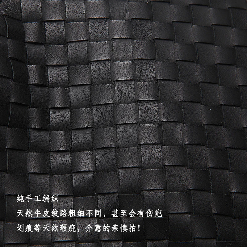 Leather Men Wallets Woven Wallet Men Famous Wallet Case