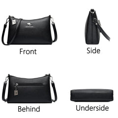 High Leather Travel Shoulder Bag Large Capacity Women Bag