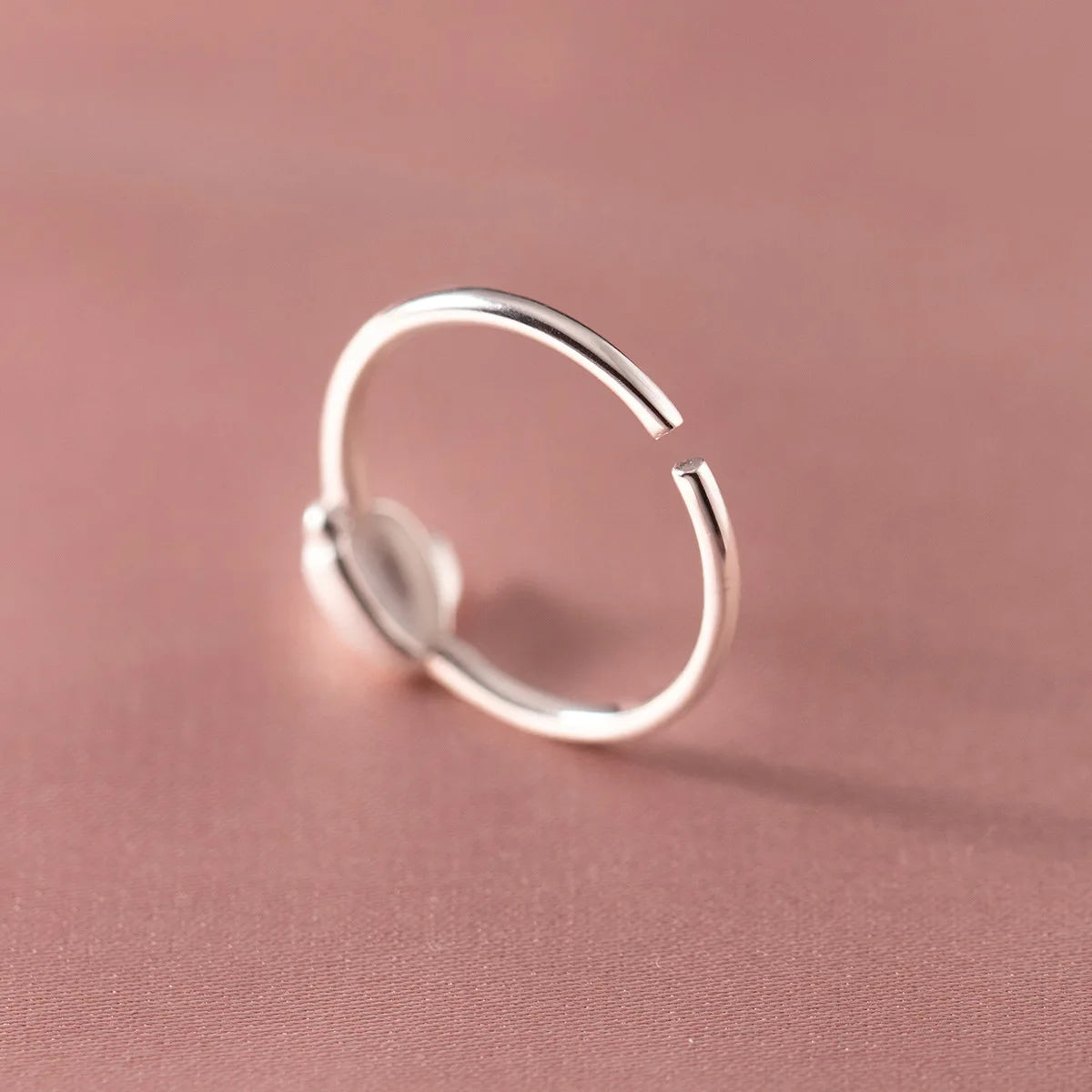 925 Sterling Silver Rabbit Opening Ring for Kids