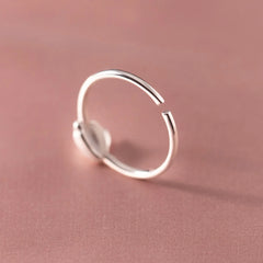 925 Sterling Silver Rabbit Opening Ring for Kids