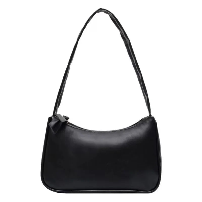 Purple PU Ladies Handbag Retro Small Shoulder Bag