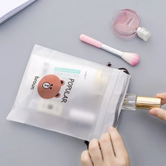 Transparent Cosmetic Bag Portable Travel Wash Bundle Pockets