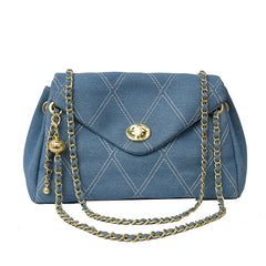 Canvas Shoulder Bags Casual Chain Crossbody Bag Female Handbag