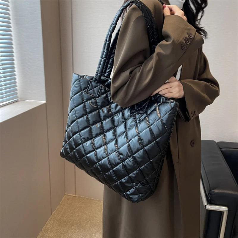 Vintage Winter Shoulder Bag High-capacity Shopper Shopping Bags