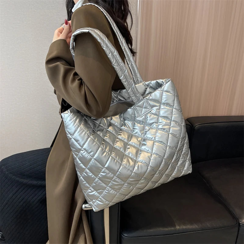 Vintage Winter Shoulder Bag High-capacity Shopper Shopping Bags