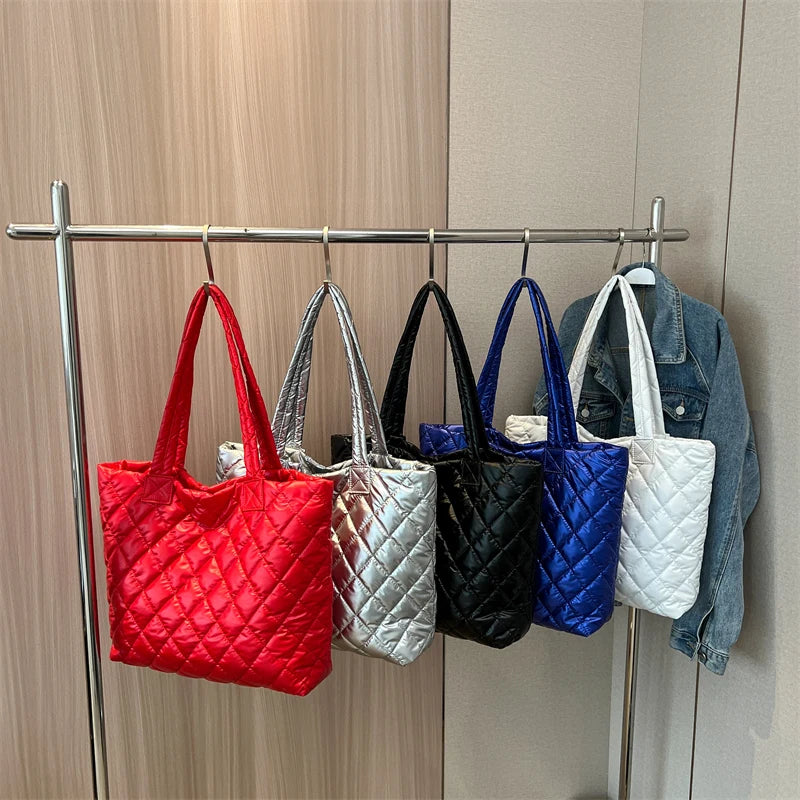 Vintage Winter Shoulder Bag High-capacity Shopper Shopping Bags