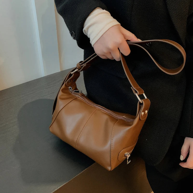 LEFTSIDE Crossbody Bags for Women Travel Small PU Leather Shoulder Bag Handbags