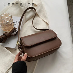 LEFTSIDE Crossbody Bag Leather Handbags Small Shoulder Side Bags