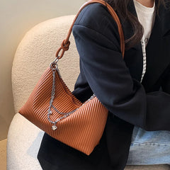LEFTSIDE Crossbody Bag for Women Chain PU Leather Handbags