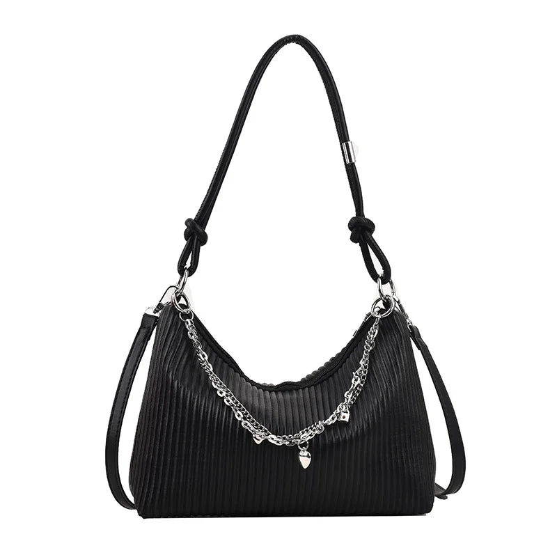 LEFTSIDE Crossbody Bag for Women Chain PU Leather Handbags