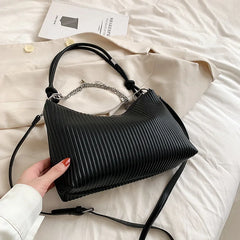 LEFTSIDE Crossbody Bag for Women Chain PU Leather Handbags