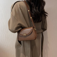 Small PU Leather Saddle Bags for Women Vintage Handbags