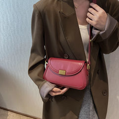 Small PU Leather Saddle Bags for Women Vintage Handbags