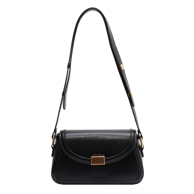 Small PU Leather Saddle Bags for Women Vintage Handbags