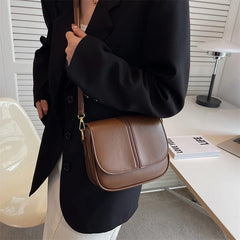 LEFTSIDE Saddle Crossbody Bag for Women - Winter Trends Handbag and Purse