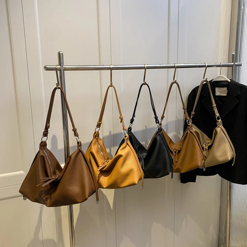 LEFTSIDE Shoulder Side Bag for Women High Capacity Leather Crossbody Handbags