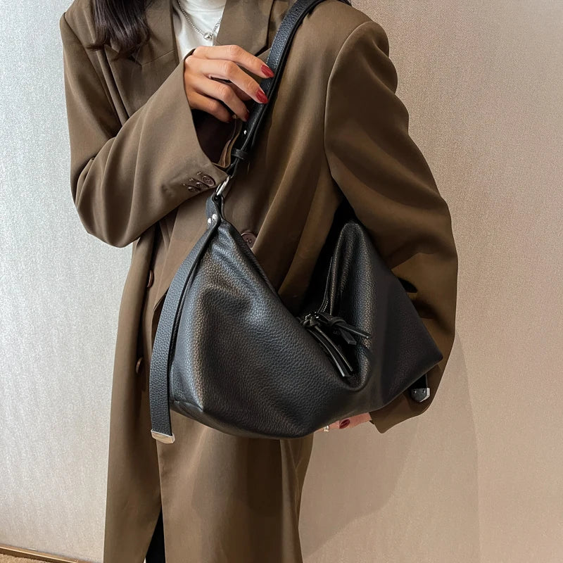 LEFTSIDE Shoulder Side Bag for Women High Capacity Leather Crossbody Handbags