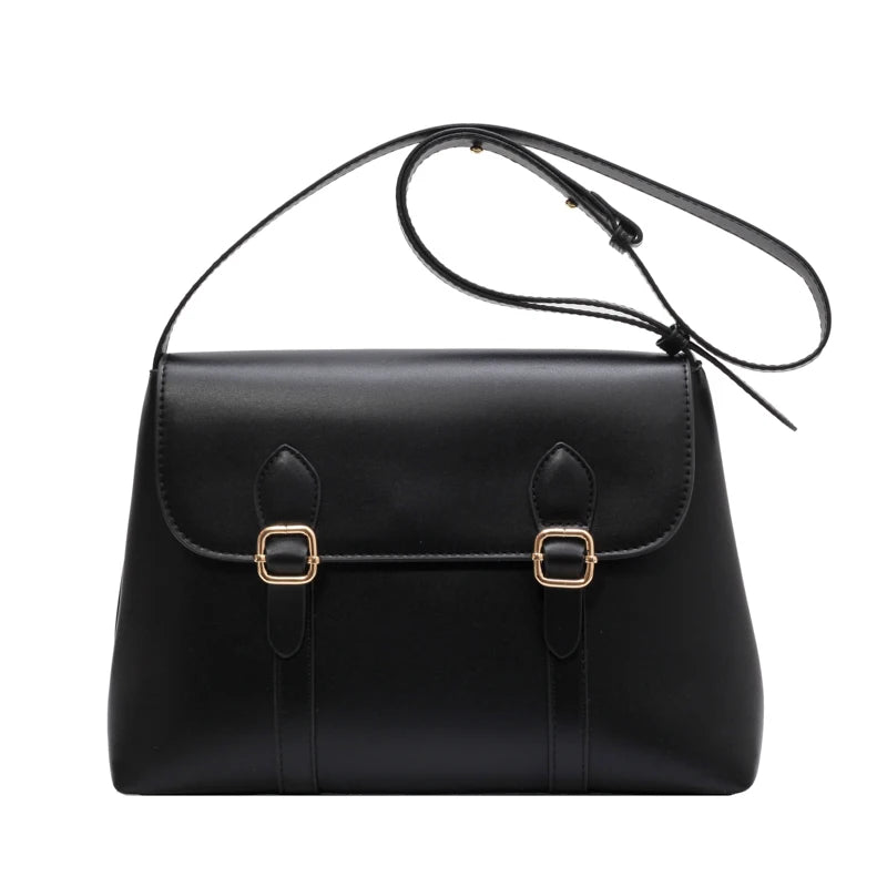 Small PU Leather Crossbody Bags for Women Winter Solid Bag