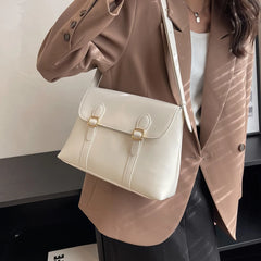 Small PU Leather Crossbody Bags for Women Winter Solid Bag