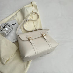 Small PU Leather Crossbody Bags for Women Winter Solid Bag