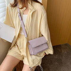 Solid PU Leather Crossbody Bags For Women Summer Handbags And Purses