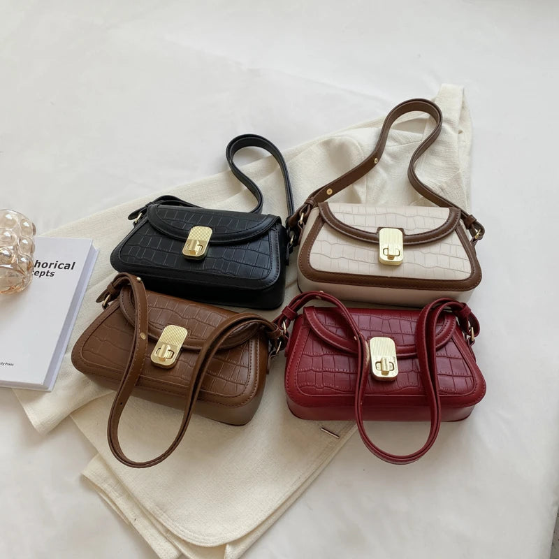Stone Pattern Small Crossbody Bag for Women
