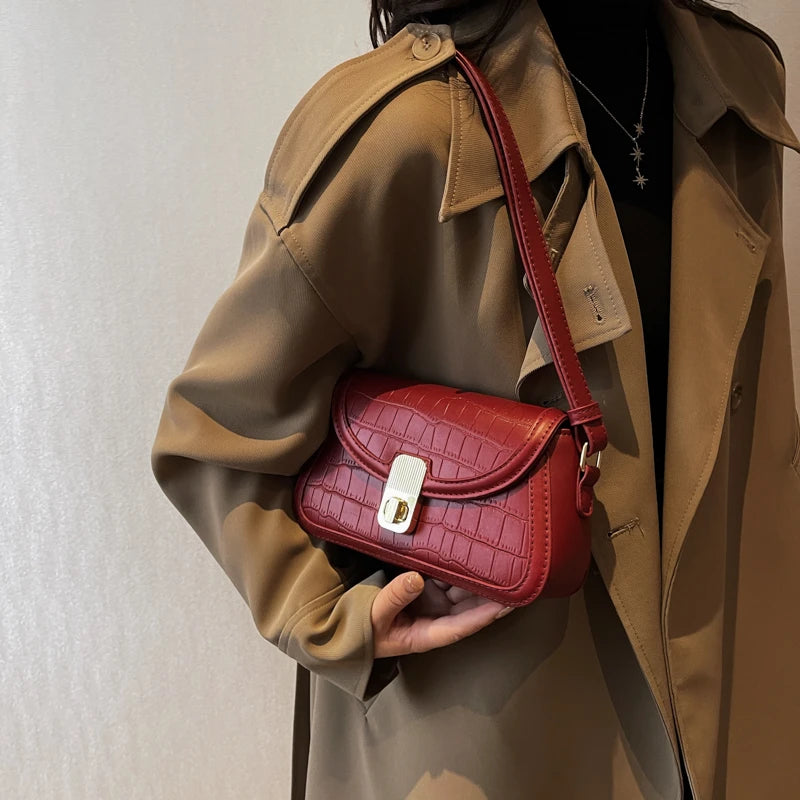 Stone Pattern Small Crossbody Bag for Women