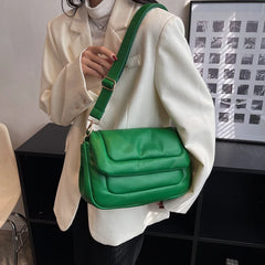 LEFTSIDE Vintage Leather Crossbody Bags for Women Winter In Handbags Small Trave