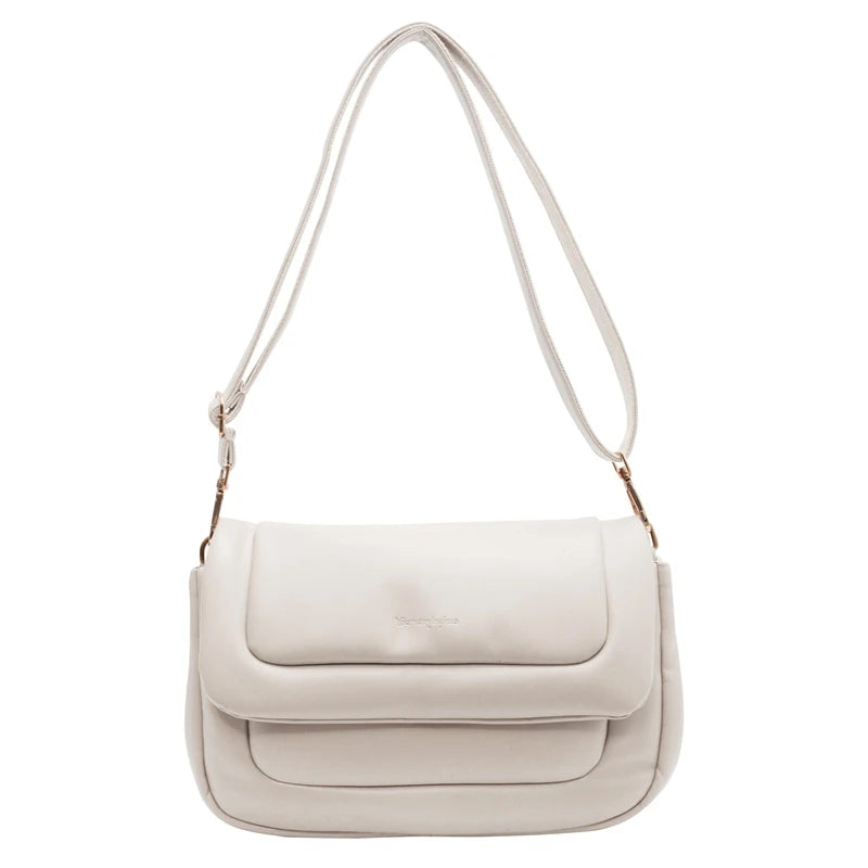 LEFTSIDE Vintage Leather Crossbody Bags for Women Winter In Handbags Small Trave