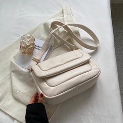 LEFTSIDE Vintage Leather Crossbody Bags for Women Winter In Handbags Small Trave