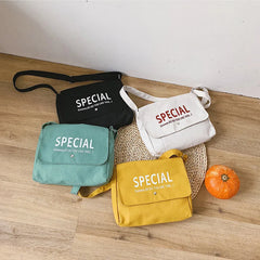 Canvas Messenger Bag for Students