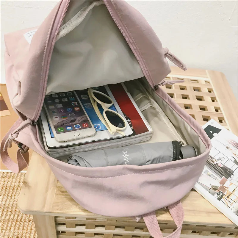 LENLEI Waterproof Nylon Women Backpack Large Capacity Travel Bag